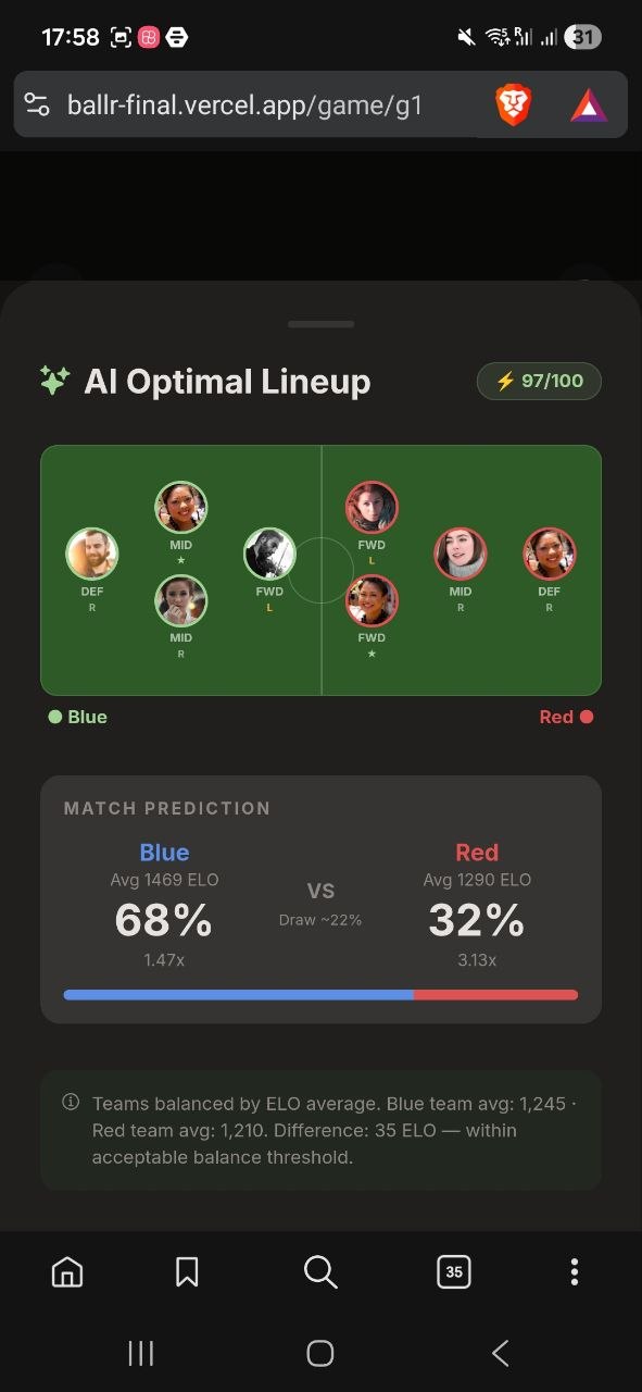 BallR AI Teams